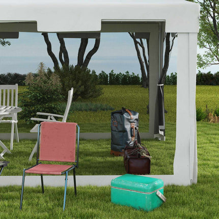 Gartenpavillon-Zelt 4x3m mit Netzwänden