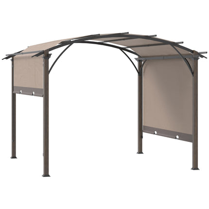 Pergola mit verstellbarem Dach, 3,45x3,45m, UV50 wasserdicht