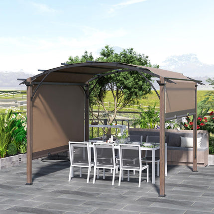 Pergola mit verstellbarem Dach, 3,45x3,45m, UV50 wasserdicht