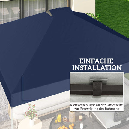 Pavillon Ersatzdach, 300x300 cm, UV50+ Wasserdicht