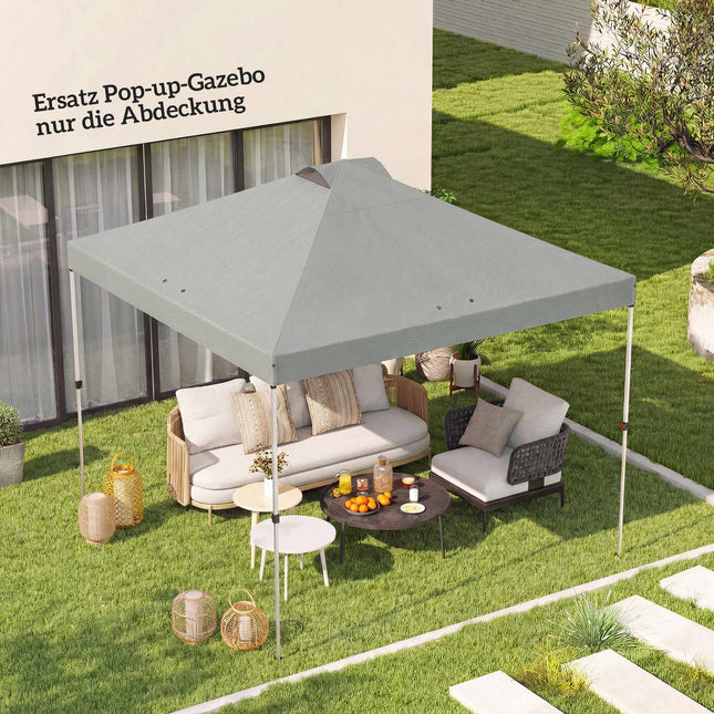 Pavillon Ersatzdach, 300x300 cm, UV50+, wasserdicht
