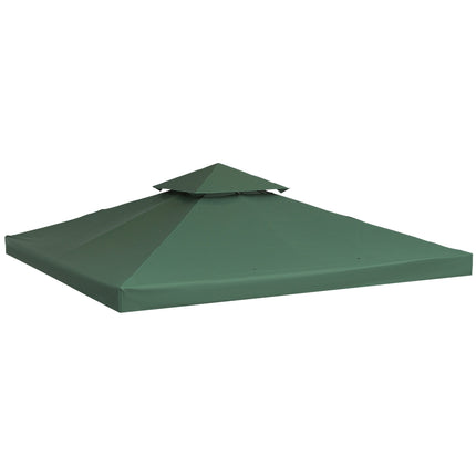 Holzkohlegrauer, wasserabweisender 3x3M Pavillon-Dachersatz