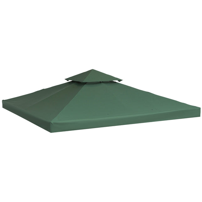 Holzkohlegrauer, wasserabweisender 3x3M Pavillon-Dachersatz