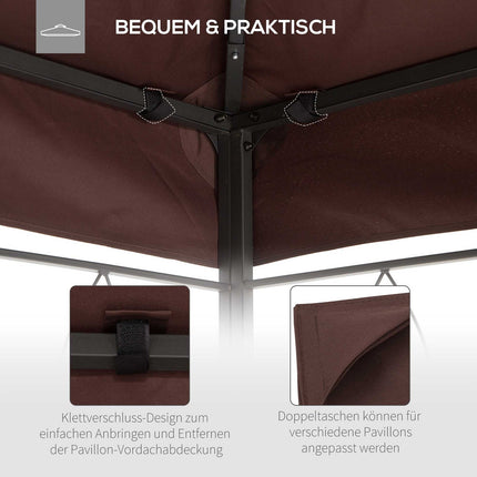 Pavillon Dach Ersatz 3x4M Wasserabweisendes Polyester