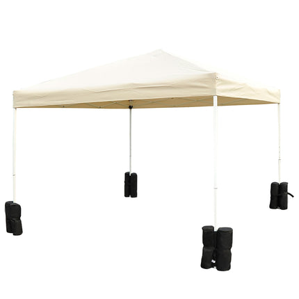 Klapp-Pavillon-Standfüße, 4er-Set – robust, schwarz