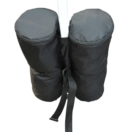 Klapp-Pavillon-Standfüße, 4er-Set – robust, schwarz