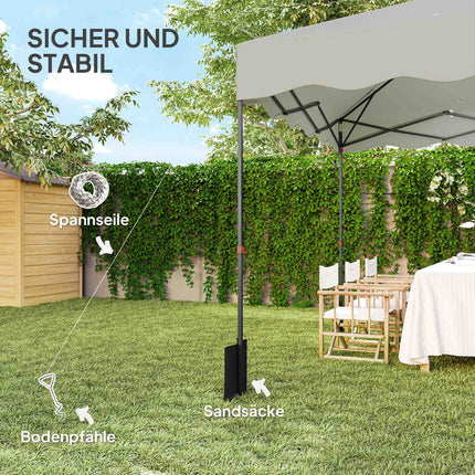 3x3m Faltpavillon, wasserabweisend, UV 50+ Schutz