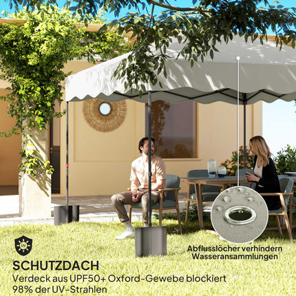 3x3m Faltpavillon, wasserabweisend, UV 50+ Schutz