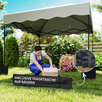 3x3m Faltpavillon, wasserabweisend, UV 50+ Schutz