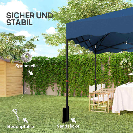 Pop-up Gartenpavillon, 3x3m, wasserabweisend, UV 50+