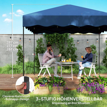 Pop-up Gartenpavillon, 3x3m, wasserabweisend, UV 50+