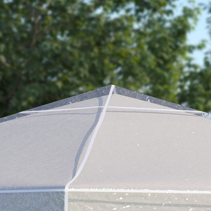 Housse de protection pour pavillon de jardin 3x3m, imperméable, stable, résistante à l'hiver, housse de remplacement pour pavillon de jardin, housse de protection contre la pluie pour tente de jardin, transparente