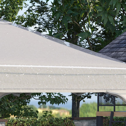 Housse de protection pour pavillon de jardin 3x3m, imperméable, stable, résistante à l'hiver, housse de remplacement pour pavillon de jardin, housse de protection contre la pluie pour tente de jardin, transparente
