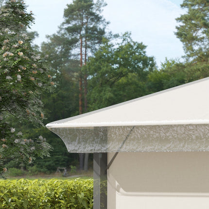Housse de protection pour pavillon de jardin 3x3m, imperméable, stable, résistante à l'hiver, housse de remplacement pour pavillon de jardin, housse de protection contre la pluie pour tente de jardin, transparente