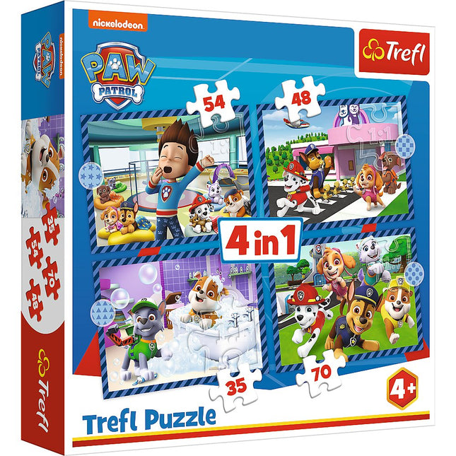 Paw Patrol 4-in-1 Puzzle-Set für Kinder