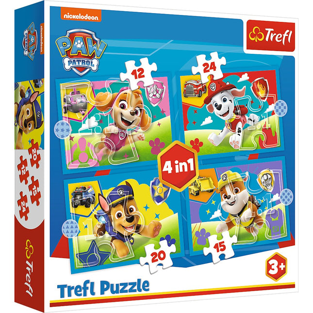 Paw Patrol 4-in-1 Puzzle-Set für Kinder