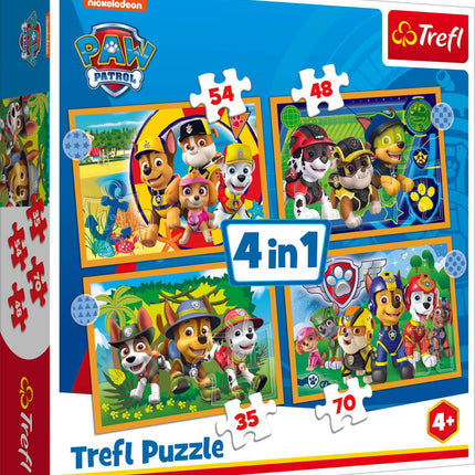 Paw Patrol 4-in-1 Puzzle Set for Kids