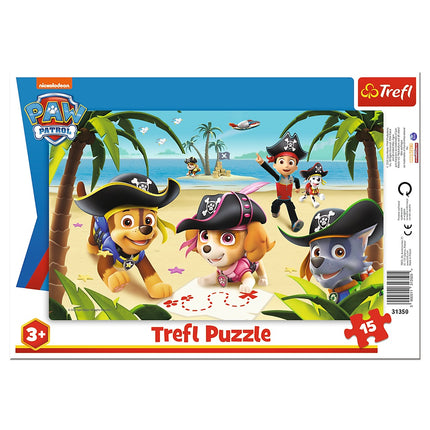 Puzzle Paw Patrol, 15 dílků, s rámečkem pro snadné vystavení
