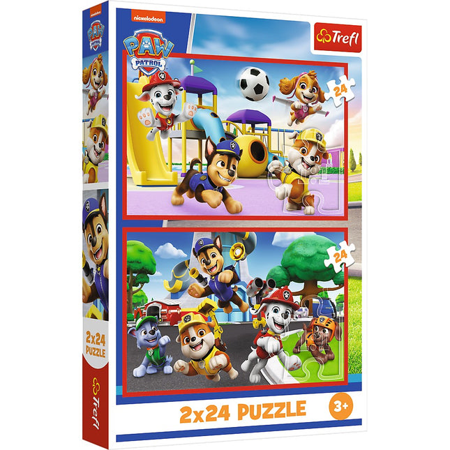 Paw Patrol Puzzle Set, 2 x 24 Teile für spielerischen Zeitvertreib
