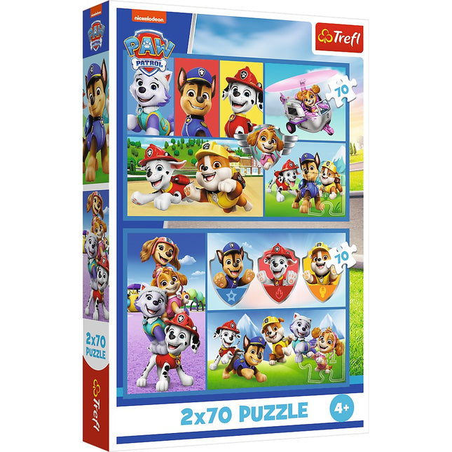 Paw Patrol Puzzle-Set, 2 x 70 Teile für Kinder