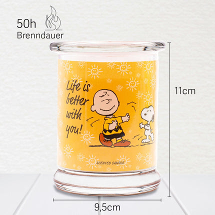 Peanuts Aroma Candle in Glass Jar – Calming Scent