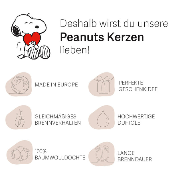 Erdnussduftkerze im Glasgefäß
