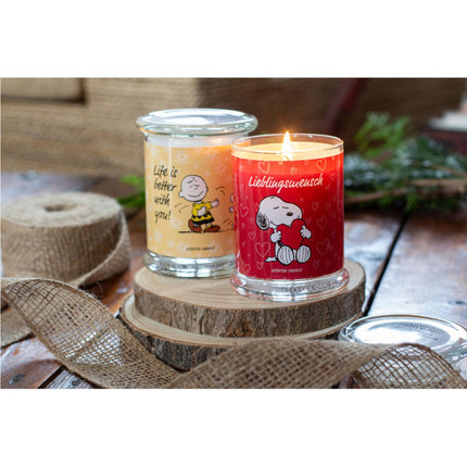 Erdnuss-Duftkerze im Glas – Geschenkidee