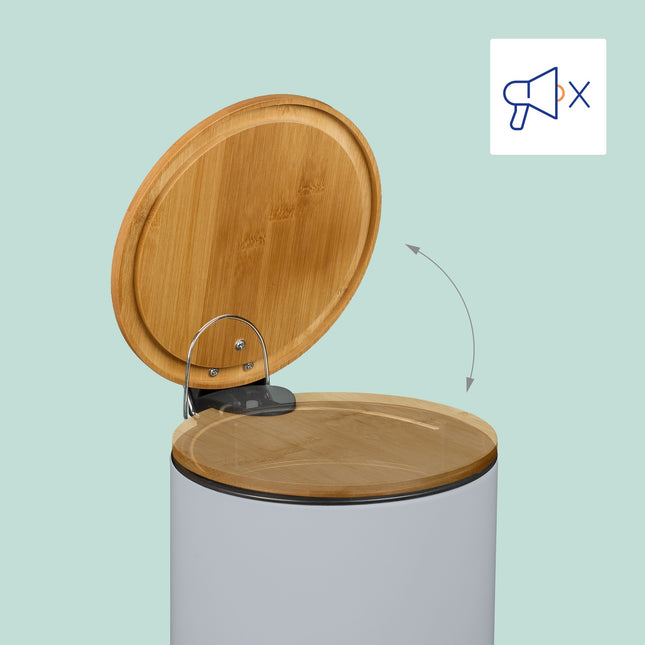 Treteimer 5L mit Soft-Close Deckel und Müllbeuteln