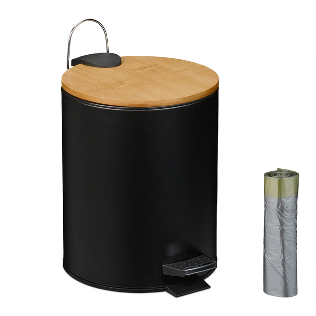 Treteimer 5L mit Soft-Close-Deckel und Müllbeuteln