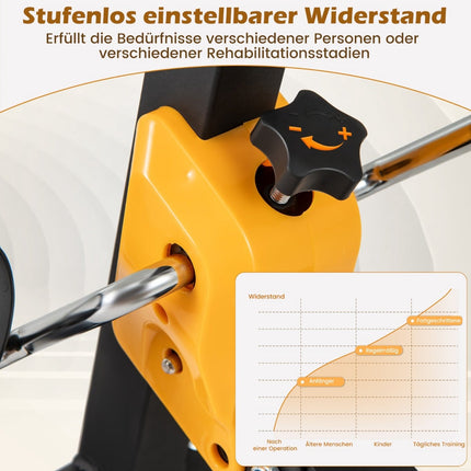Pedaltrainer mit verstellbarem Griff, faltbar, 4 Modi