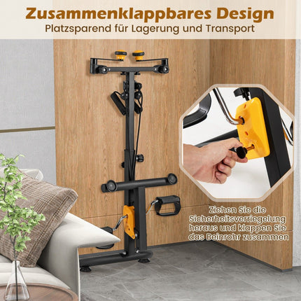 Pedaltrainer mit verstellbarem Griff, faltbar, 4 Modi