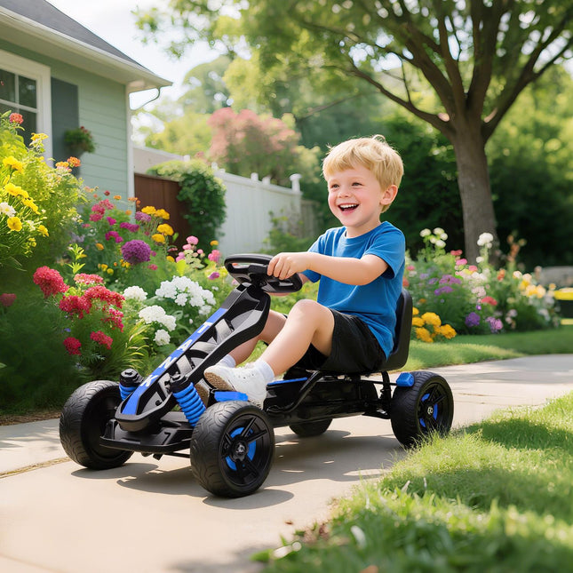 Tret-Gokart für Kinder, Bremse, rutschfeste Räder, 3-6 Jahre
