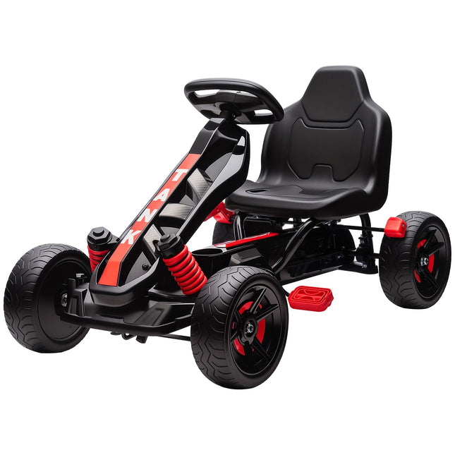 Tret-Gokart für Kinder, Bremse, rutschfeste Räder, Alter 3-6