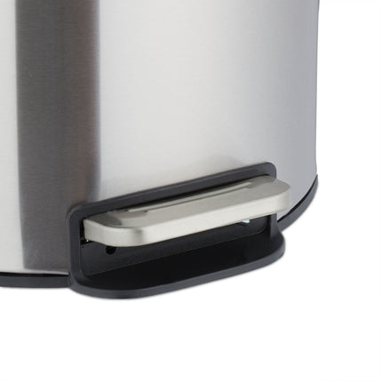 Seau à pédale en acier inoxydable 12 litres