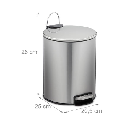 Treteimer Edelstahl 5 Liter