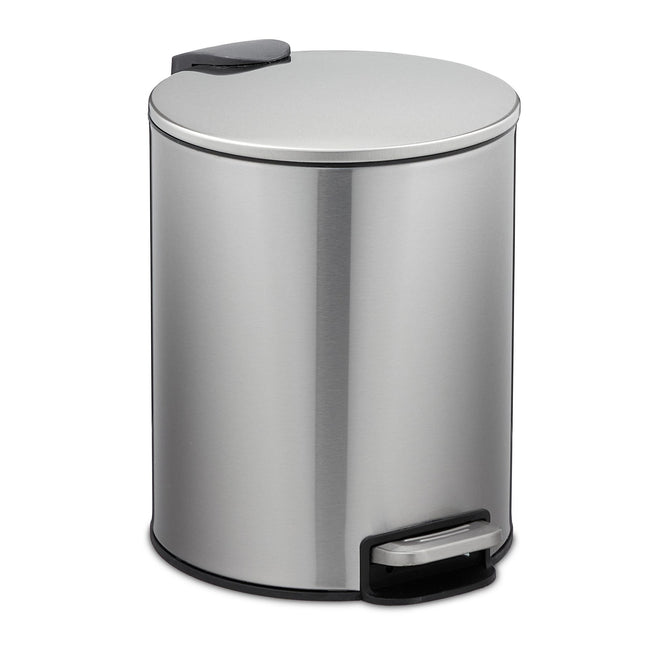 Pedal bucket stainless steel 5 liters