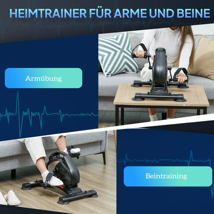 Leiser Pedaltrainer mit 8-stufigem Magnetwiderstand