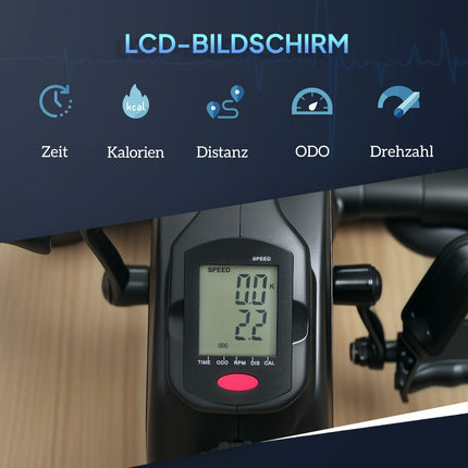Leiser Pedaltrainer mit 8-stufigem Magnetwiderstand