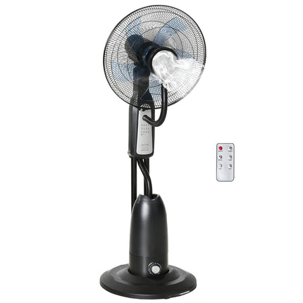 Stojanový ventilátor s mlžením, časovač, nastavitelný úhel, 3 polohy