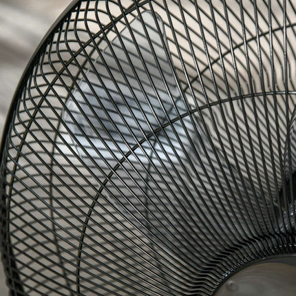 Pedestal fan with remote control, adjustable height and 3 speeds