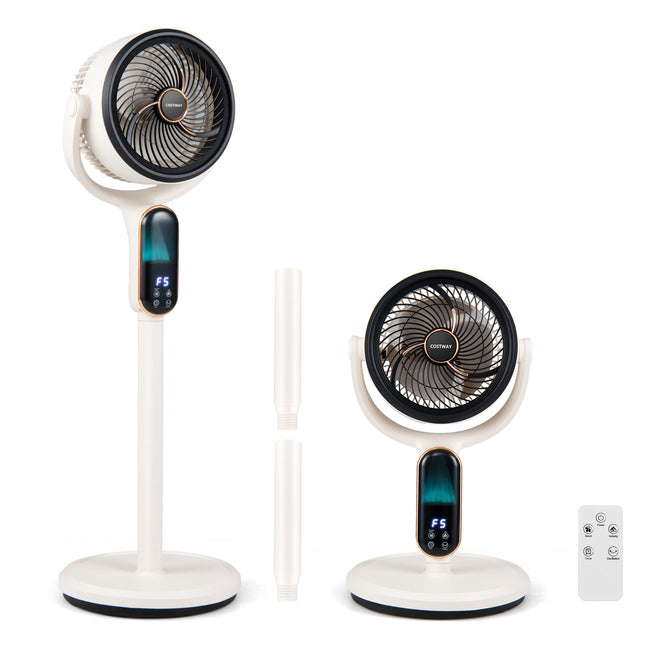 Stojanový ventilátor s dálkovým ovládáním, LED displej, 8 rychlostí