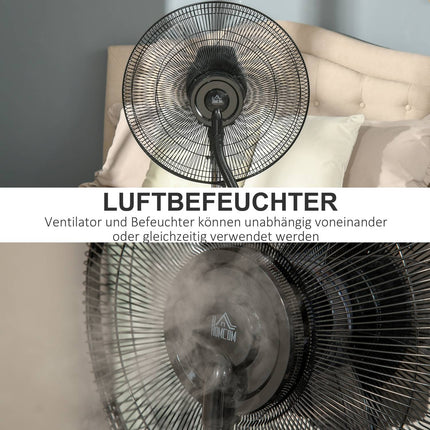 Pedestal fan with mist, adjustable tilt, 3.1L water tank