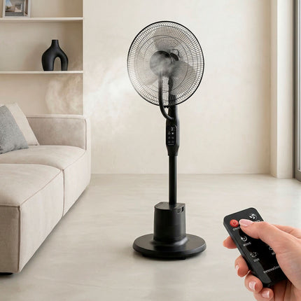Standventilator mit Sprühfunktion und Fernbedienung, 3 Geschwindigkeiten, 3-Liter-Tank