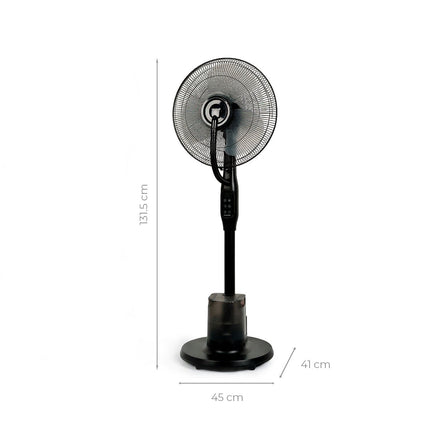Standventilator mit Sprühfunktion und Fernbedienung, 3 Geschwindigkeiten, 3-Liter-Tank
