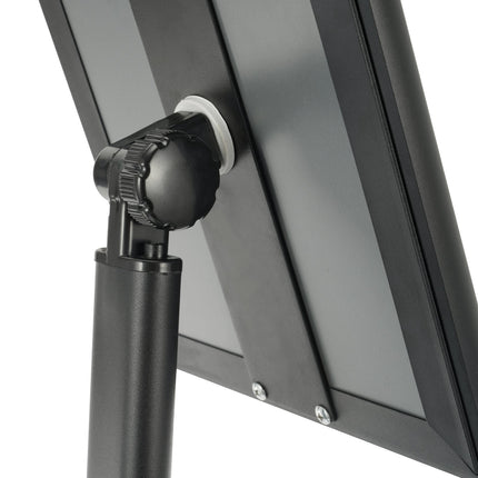 Pedestal Sign Holder, 8.5 x 11, Adjustable Metal Base