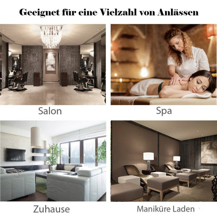 Pedikúrní stolička s nastavitelnou výškou sedáku, podnožka pro péči o nehty v salonech a spa, černá