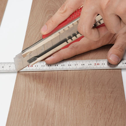 Peel And Stick Vinyl Floor Tiles, 36x6 In, 36-Pack