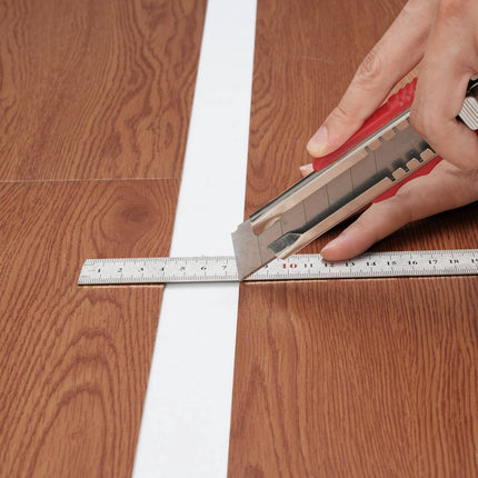 Peel And Stick Vinyl Floor Tiles, 36 x 6 In, 36 Pack