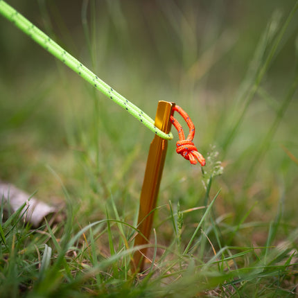 Pegs with Rope for Camping, Set of 6