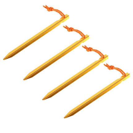 Pegs with Rope for Camping, Set of 6